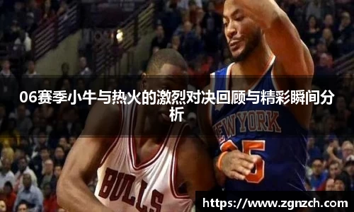 06赛季小牛与热火的激烈对决回顾与精彩瞬间分析